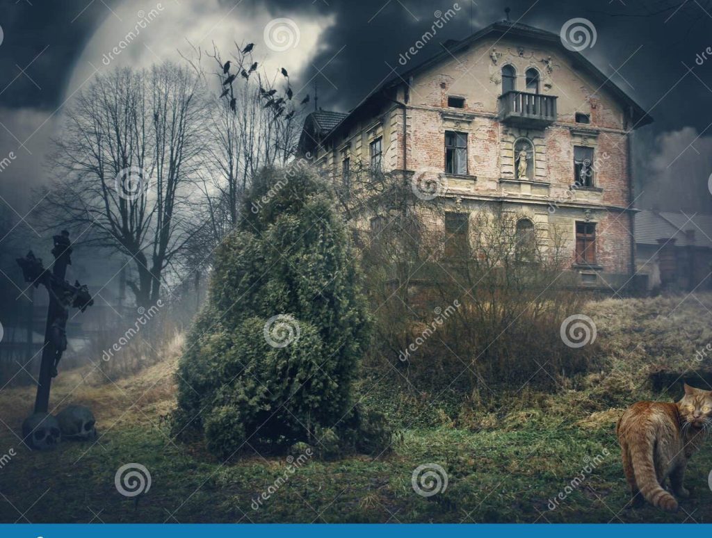 casa antigua en un paisaje misterioso