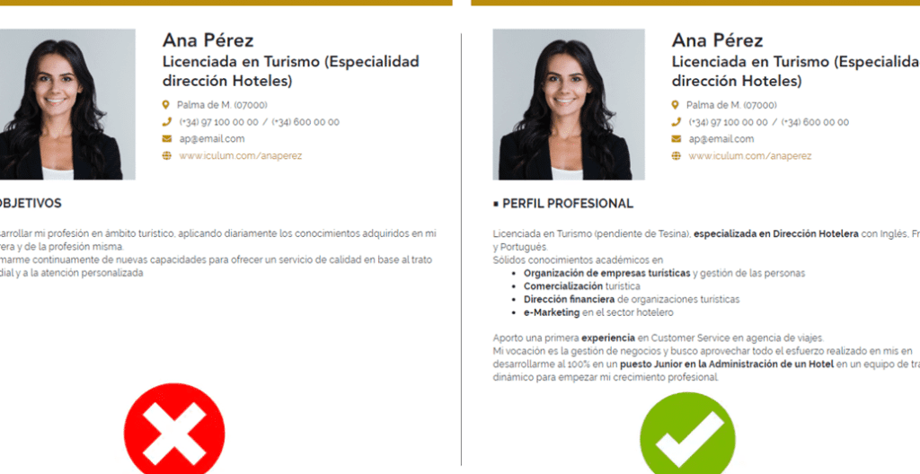 Qué elementos incluir en una descripción breve de perfil profesional